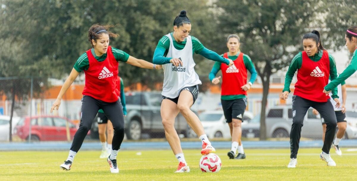 Tigres Femenil, entrenamiento, Jennifer Hermoso, Luis Rubiales, Ceci Santiago, Liga MX Femenil