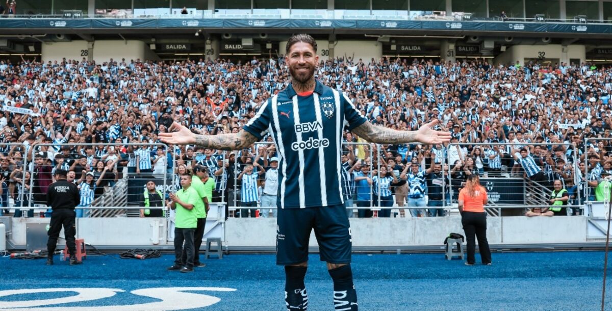 Sergio Ramos, Rayados, Monterrey, presentación, estadio bbva, Liga MX