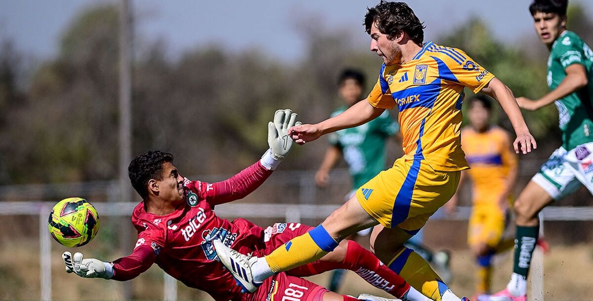 León, Tigres, Liga MX, Clausura 2025, Jornada 8, Fuerzas Básicas, Sub 23, Sub 19, Hernán Elizondo, Carlos Turrubiates, resultado crónica