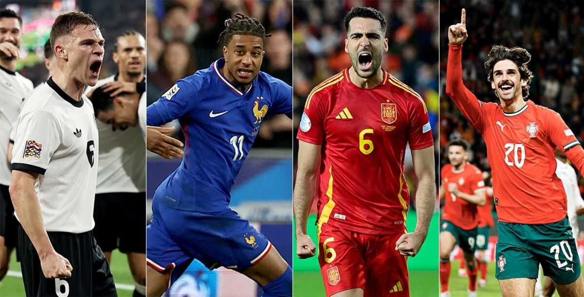 UEFA Nations League, Alemania, Portugal, España, Francia, Cuartos de Final, crónica, resultados