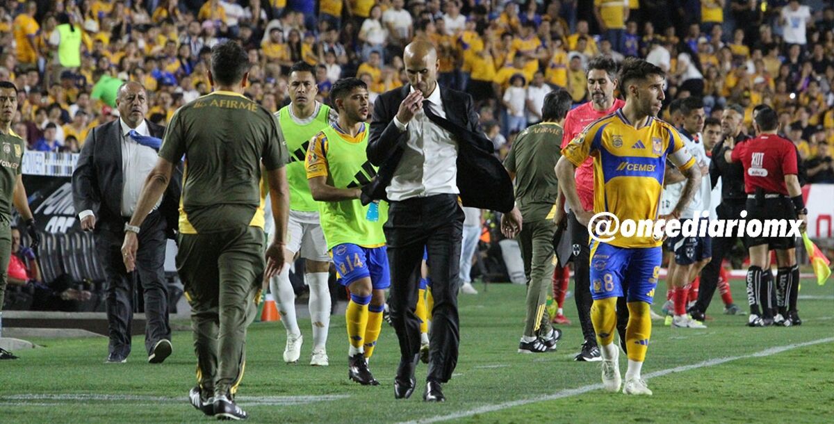 Guido Pizarro, Germán Lux, bronca, Tigres, Rayados, Monterrey, Clásico Regio 140, Liga MX, Clausura 2025, Jornada 15, sanciones