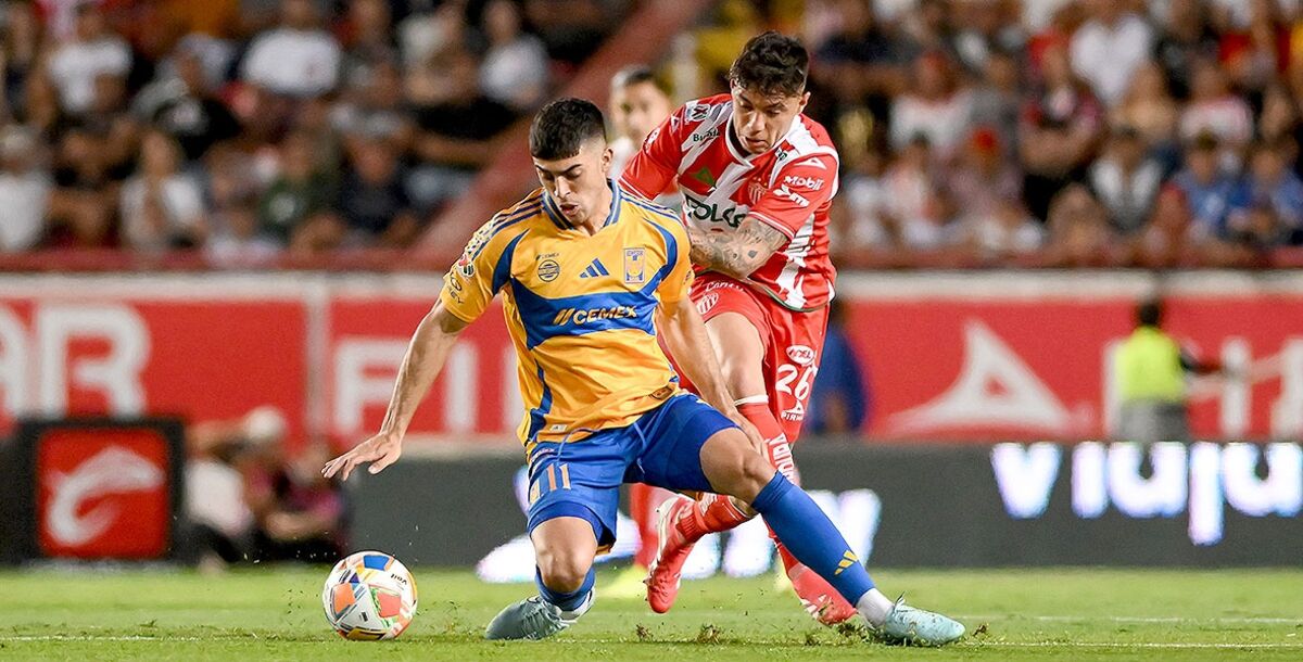 Necaxa, Tigres, Rayos, Liga MX, Clausura 2025, Liguilla, Cuartos de Final, Ida, Estadio Victoria, minuto a minuto en vivo crónica resultados goles