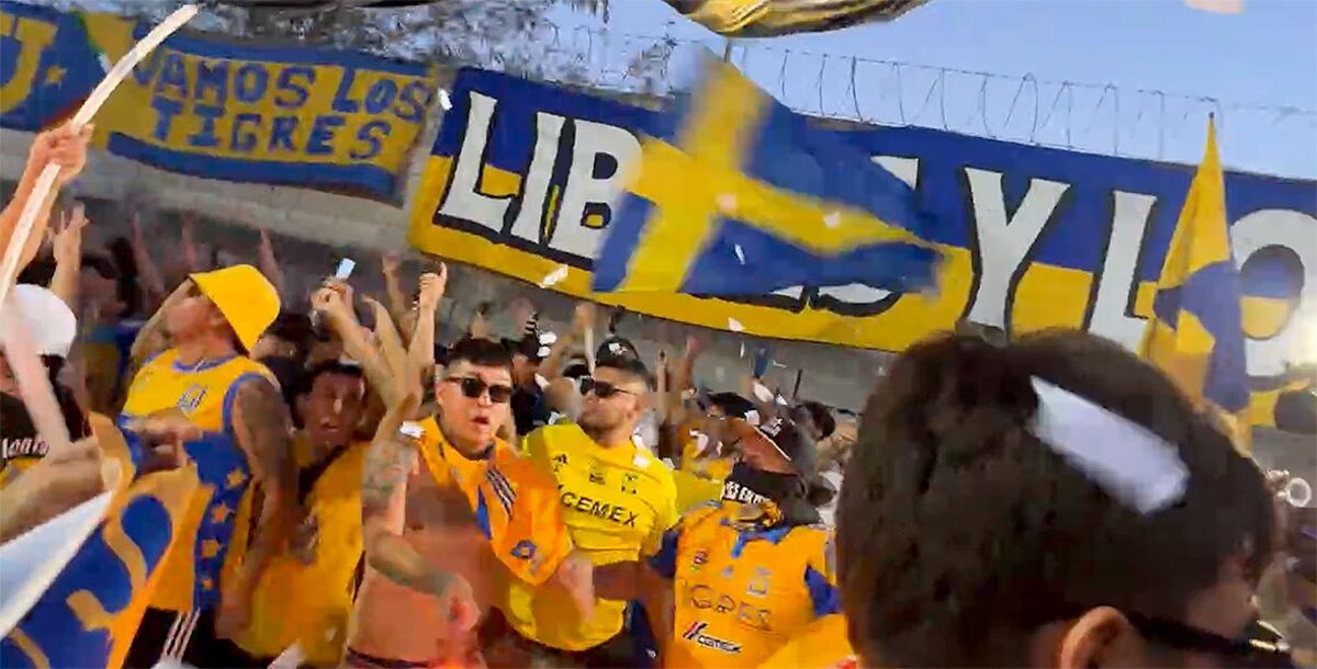 Tigres, Necaxa, Rayos, Liga MX, Clausura 2025, Liguilla, Cuartos de Final, Vuelta, Estadio Universitario, color