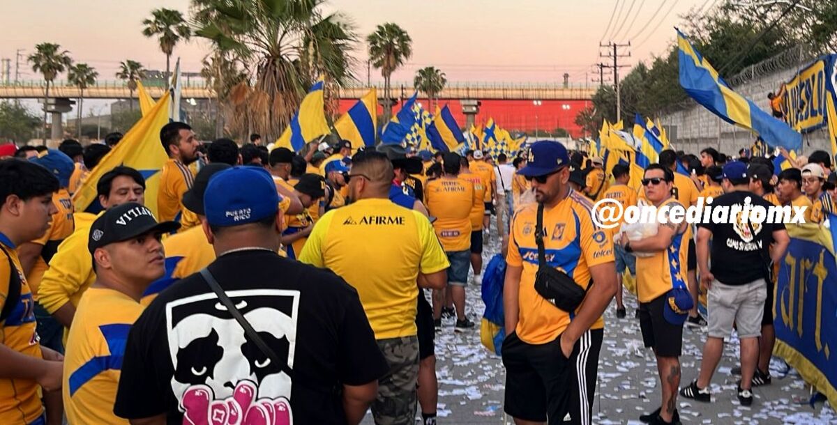 Tigres, Necaxa, Rayos, Liga MX, Clausura 2025, Liguilla, Cuartos de Final, Vuelta, Estadio Universitario, color