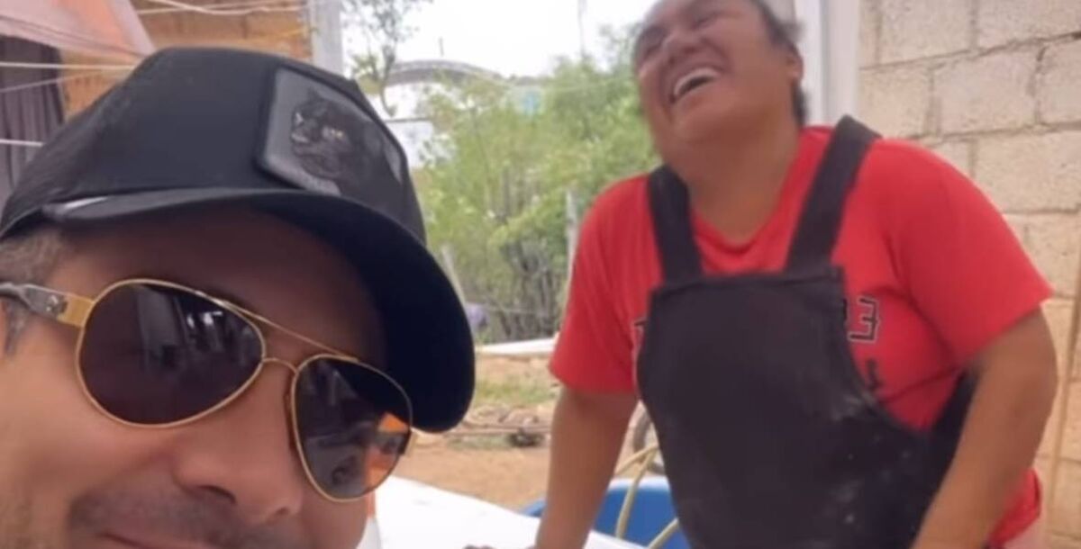 omar chaparro, eugenio derbez, video viral, instagram, san lorenzo albarradas, oaxaca, lo confunden con Eugenio Derbez
