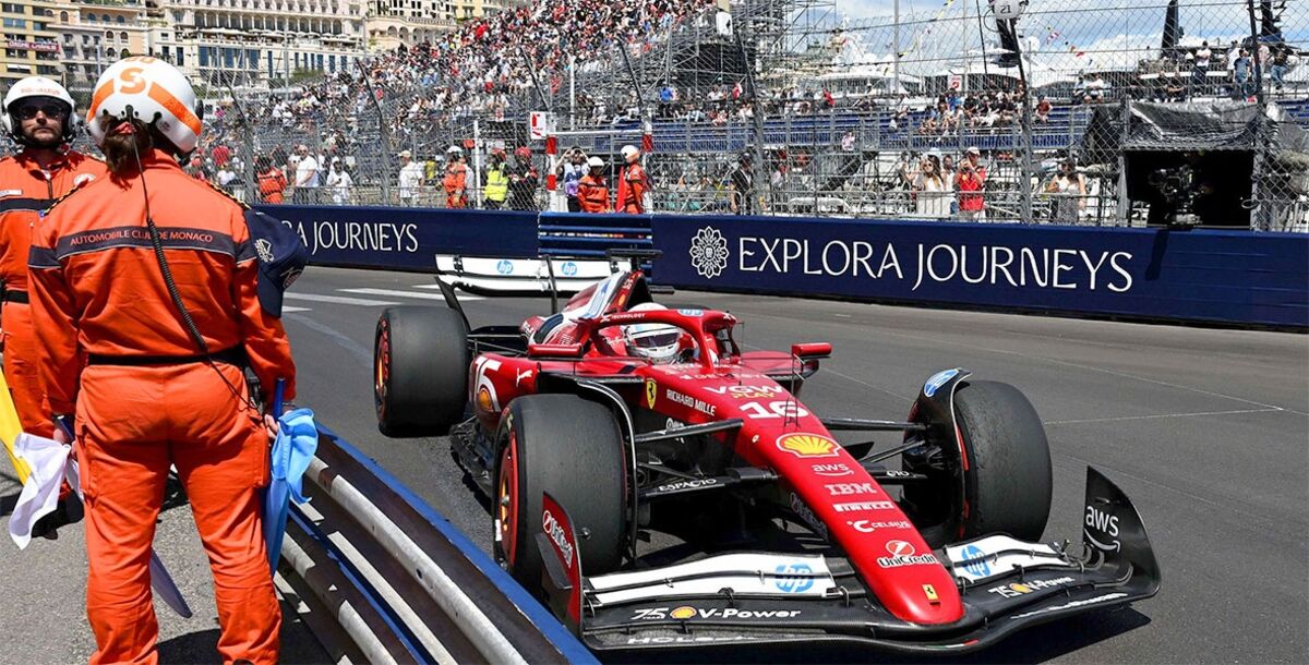 F1, Fórmula 1, Gran Premio de Mónaco, circuito urbano de Montecarlo, práctica libres, Charles Leclerc, Ferrari, 