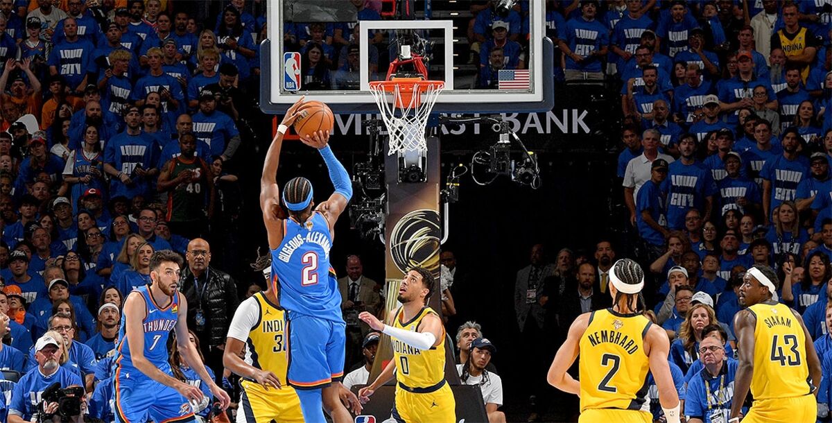 NBA, Finales, Oklahoma City, Indiana, Thunder, Pacers, Tyrese Haliburton, Shai Gilgeous-Alexander, crónica, resultado