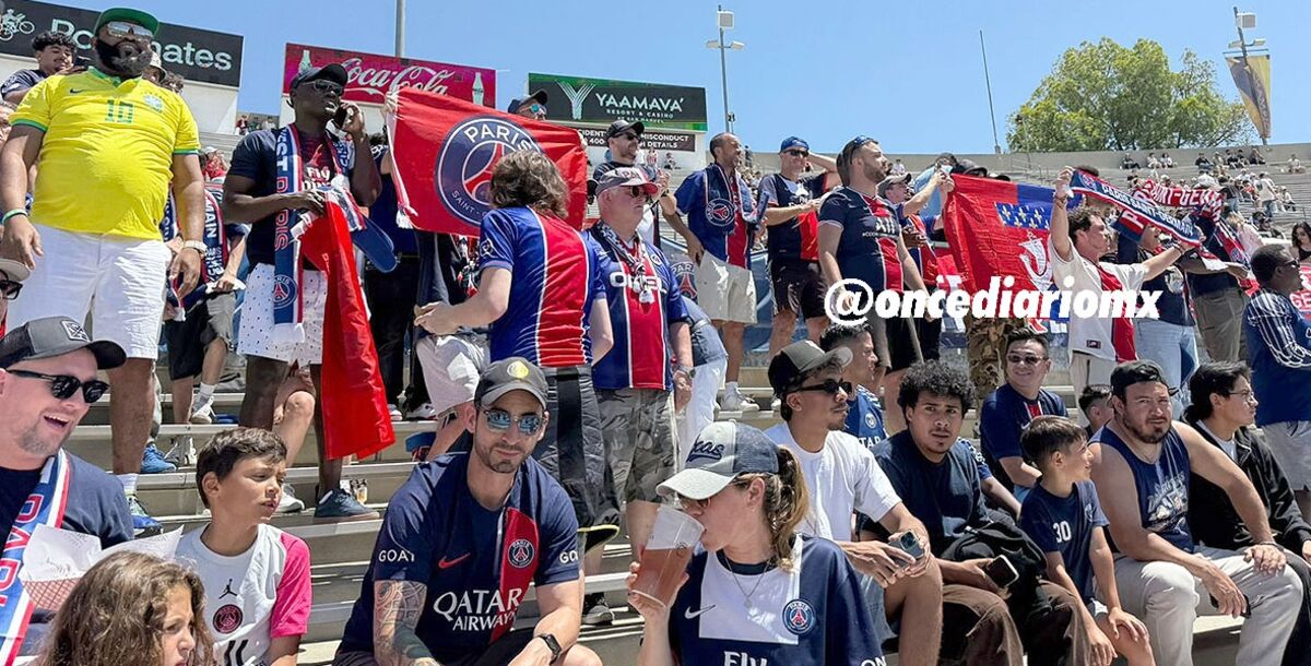 Mundial de Clubes, Rose Bowl, color, Paris Saint-Germain, Atlético de Madrid, color, aficionados, hinchas, Rayados, Inter