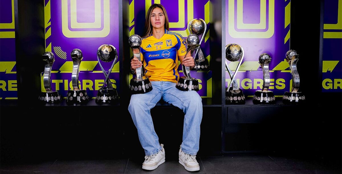 Tigres Femenil, Nayeli Rangel, Liga MX Femenil, Apertura 2025, títulos de Liga, Campeón de Campeonas, Sky Blue Football Club, Tigrillas