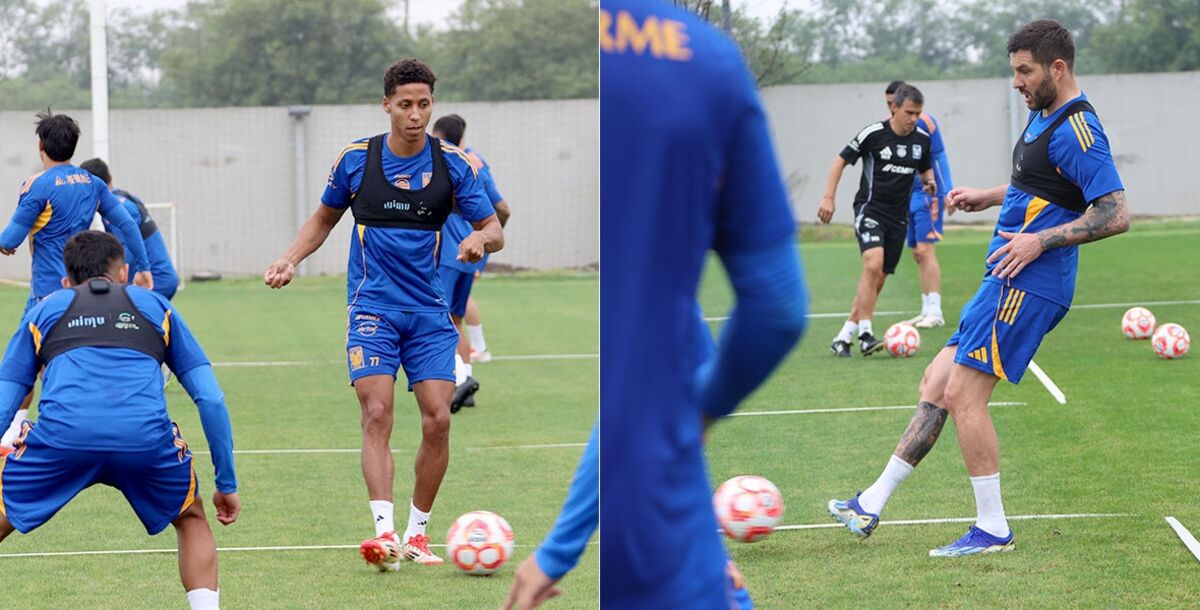 Tigres, pretemporada, entrenamiento, Guido Pizarro, André-Pierre Gignac, ejercicios de balón, Liga MX, Apertura 2025