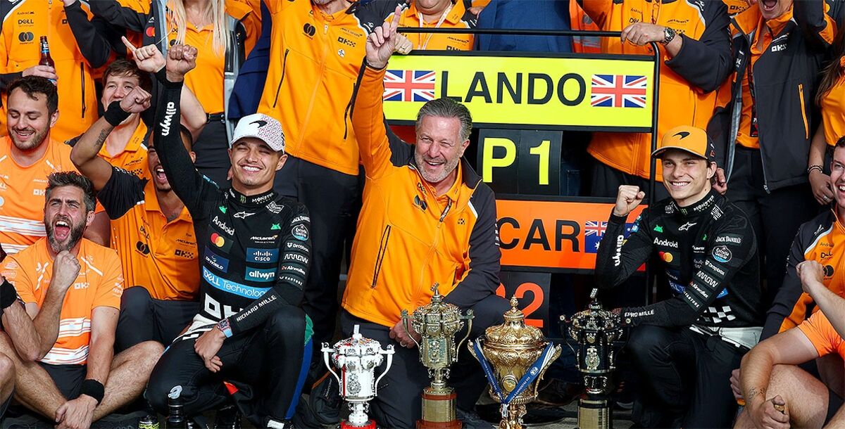 F1, Fórmula 1, resumen, Oscar Piastri, Lando Norris, Max Verstappen, George Russell, Charles Leclerc, McLaren, Red Bull, Mercedes, Ferrari
