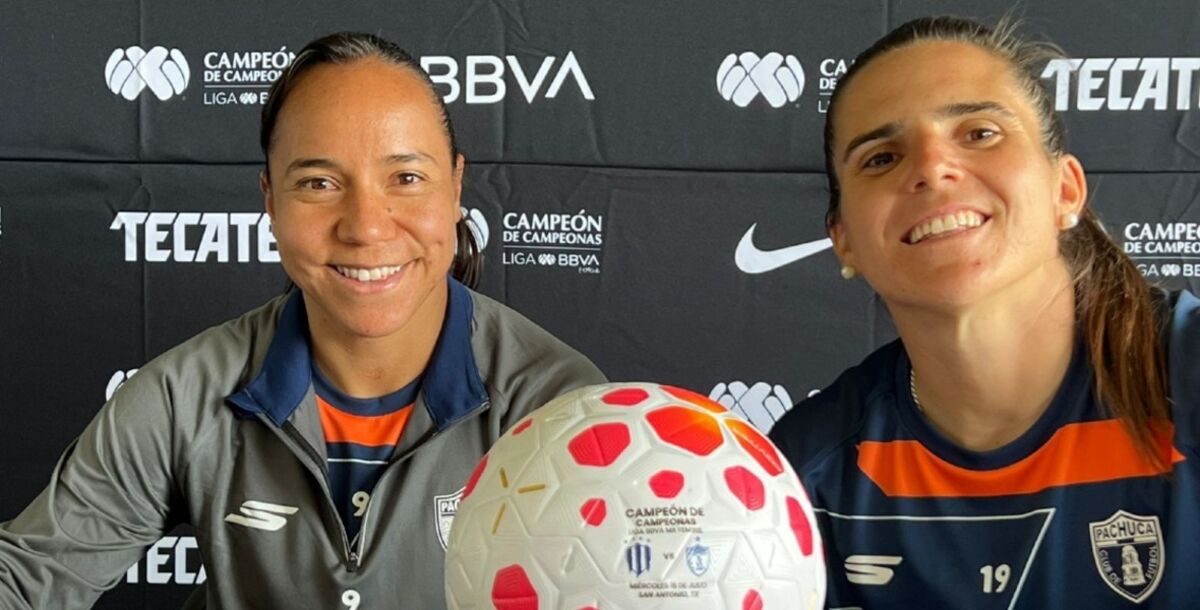 Pachuca Femenil, Charlyn Corral, Andrea PereiraCampeón de Campeonas, conferencia, Rayadas