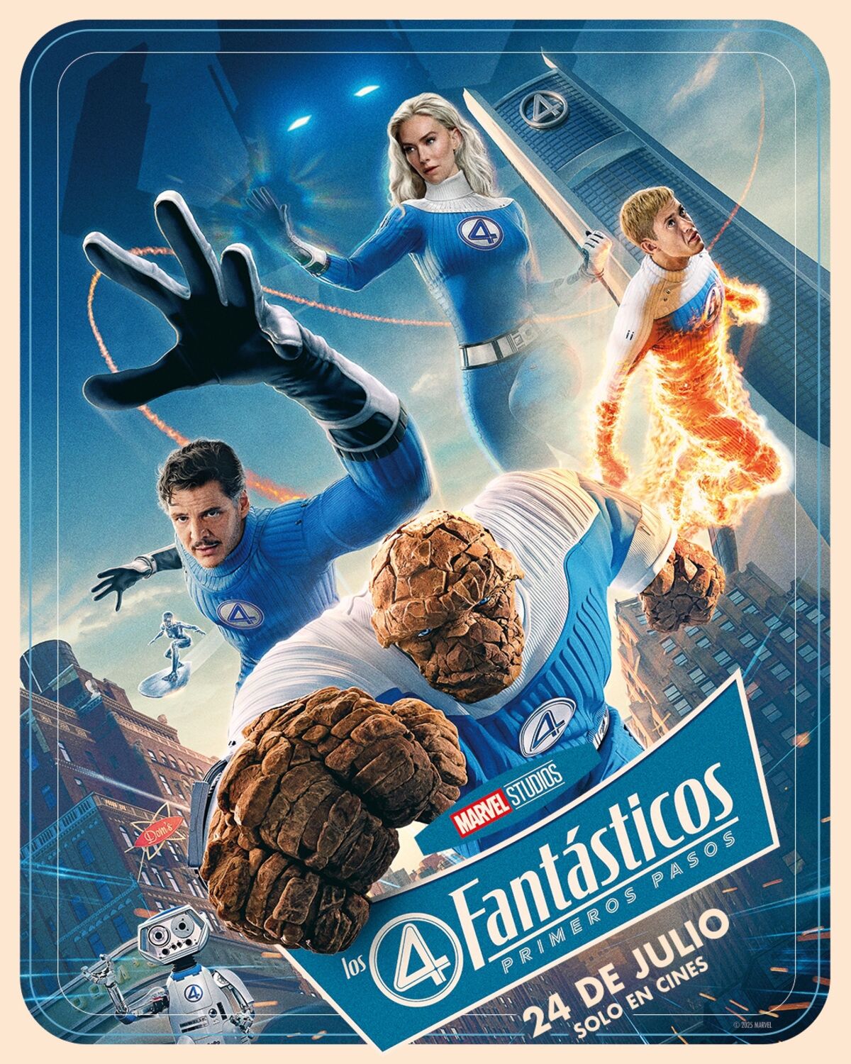 Cine, Marvel, Los Cuatro Fantásticos, reboot, cast, Primeros Pasos, Pedro Pascal, Vanessa kirby