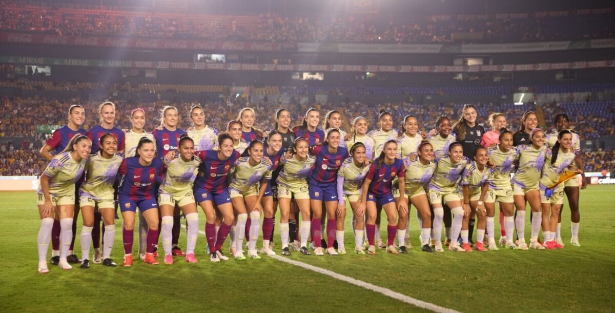 Barcelona Femenil, Juego de estrellas, México, Liga MX Femenil, antecedentes, Tigres Femenil, América, Chivas, Claudia Pina