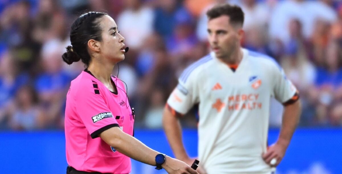 Katia Itzel García, arbitraje, amenazas, FMF, Leagues Cup, Rayados, Cinicinnati