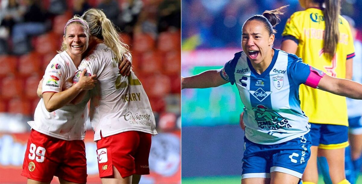 Pachuca, Toluca, Eugénie Le Sommer, Charlyn Corral, Diablas, Tuzas, Liga MX Femenil, Apertura 2025, Jornada 4