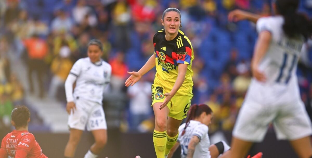 América Femenil, Querétaro, goleada, Montse Saldívar, Kiana Palacios, Bruna Vilamala, Jordan Brewster