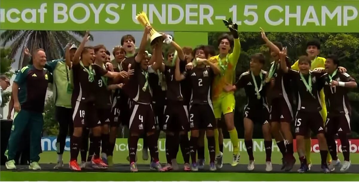 México, campeón, Concacaf, Liga A, Sub-15, Estados Unidos, Juan Carlos Martínez, Paxon Ruffin, Da’vian Kimbrough, Lisandro Torres