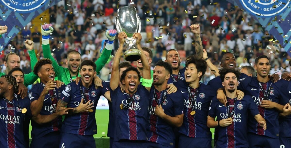 Tottenham Hotspur, PSG, París Saint Germain, Supercopa de Europa, título, campeón, Lucas Chevalier, Vicario, Dembelé, Luis Enrique