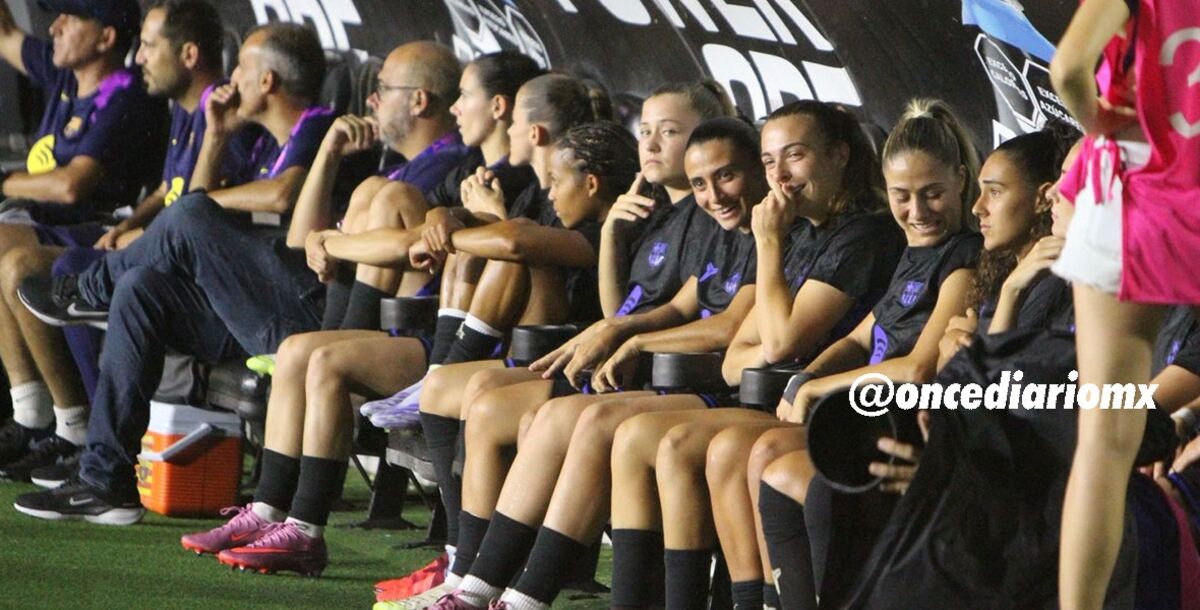 Duelo de Estrellas, Estrellas de Liga MX Femenil, FC Barcelona Femenil, Estadio Universitario, amistoso, en vivo, crónica, resultado, goles