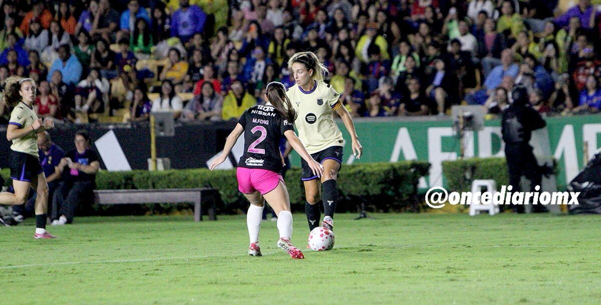 Duelo de Estrellas, Estrellas de Liga MX Femenil, FC Barcelona Femenil, Estadio Universitario, amistoso, en vivo, crónica, resultado, goles