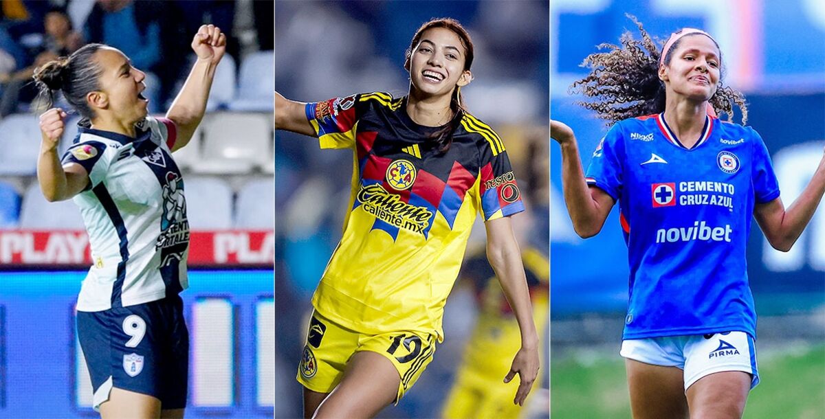 Montserrat Saldívar, Charlyn Corral, Aerial Chavarin, goleadores, Liga MX Femenil, Apertura 2025, Jornada 8, tabla de goleo individual