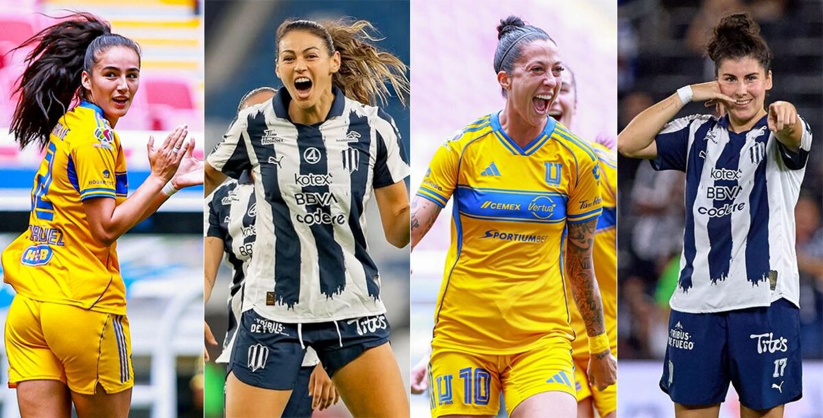 Tigres Femenil, Rayadas, Jennifer Hermoso, Lucía García, Diana Ordóñez, Christina Burkenroad, Clásico Nacional Femenil, figuras a seguir