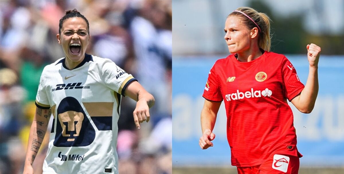 Stephanie Ribeiro, Eugénie Le Sommer, goleadoras, figuras, en la mira, Pumas Femenil, Toluca Femenil, Jornada 10, Apertura 2025, Liga MX Femenil