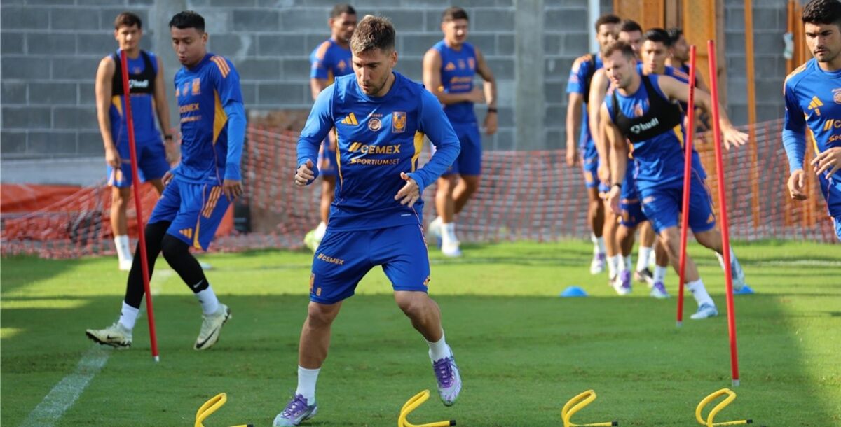  Tigres, entrenamiento, Centro de Entrenamiento Tigres, CET, Diego Lainez, Juan Sánchez Purata, Fernando Tapia, Jesús Angulo