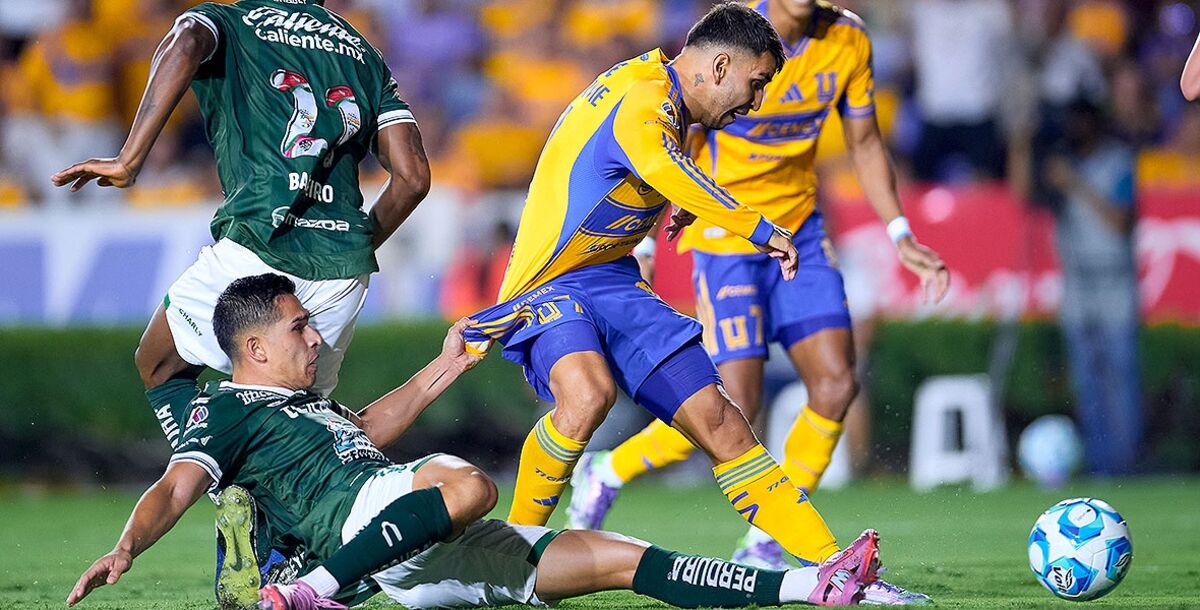 Tigres, León, Liga MX, Apertura 2025, Jornada 8, Estadio Universitario, crónica, resultado, goles