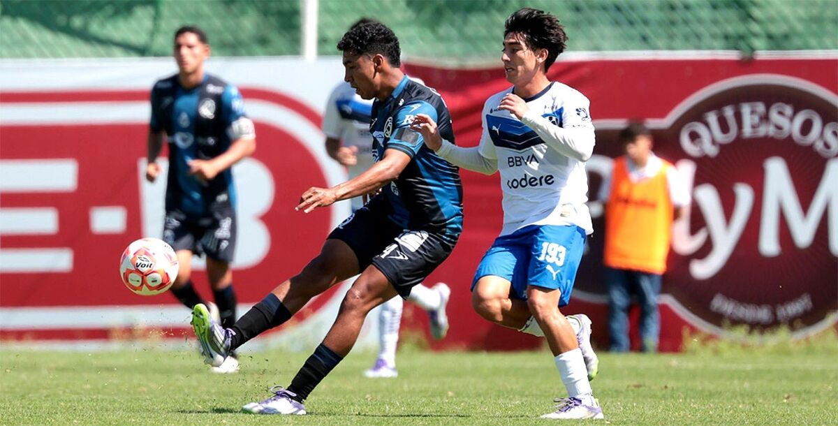 Querétaro, Rayados, Monterrey, Gallos Blancos, Sub 21, Sub 19, Liga MX, Apertura 2025, Jornada 8, Fuerzas Básicas, crónica, resultado, goles