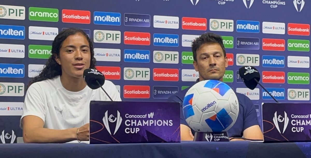 Rayadas, conferencia de prensa, Concacaf Champions Cup W, Diana García, Leonardo Álvarez, Alianza