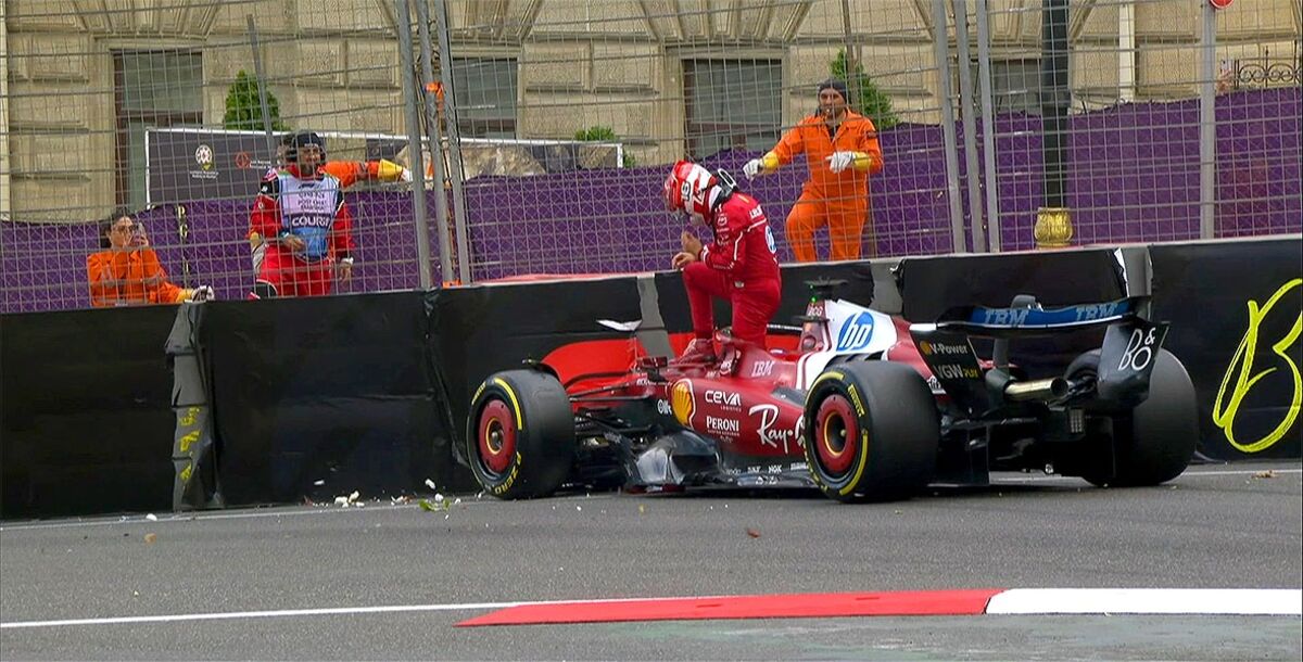 F1, Fórmula 1, Gran Premio de Azerbaiyán, qualy, Max Verstappen, Charles Leclerc, Oscar Piastri, banderas rojas
