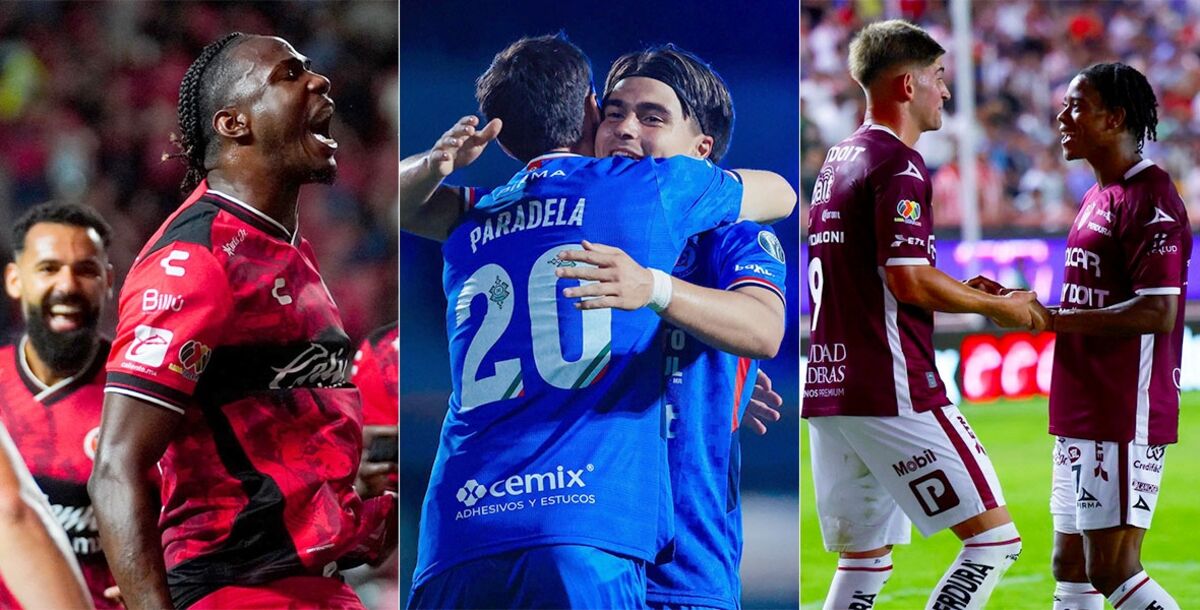 Liga MX, Apertura 2025, Jornada 9, Necaxa, Puebla, Cruz Azul, FC Juárez, Mazatlán, Atlas, Xolos, León, crónica, resultados, goles