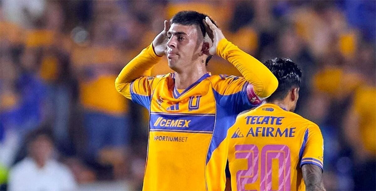 Juan Brunetta, hat-trick, Tigres, triplete, Necaxa, Jornada 13, Apertura 2025, Liga MX