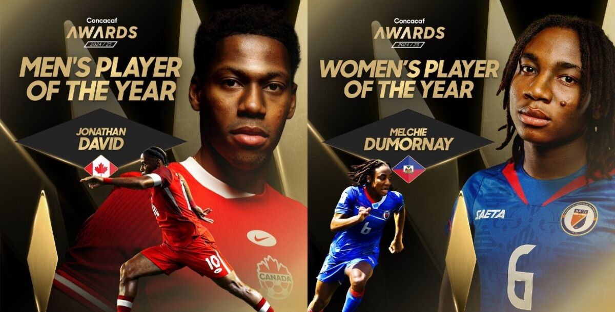 Jonathan David, Melchie Dumornay, Concacaf, premio, jugador del año, Lille, Olympique Lyonnais, Juventus, Campions League
