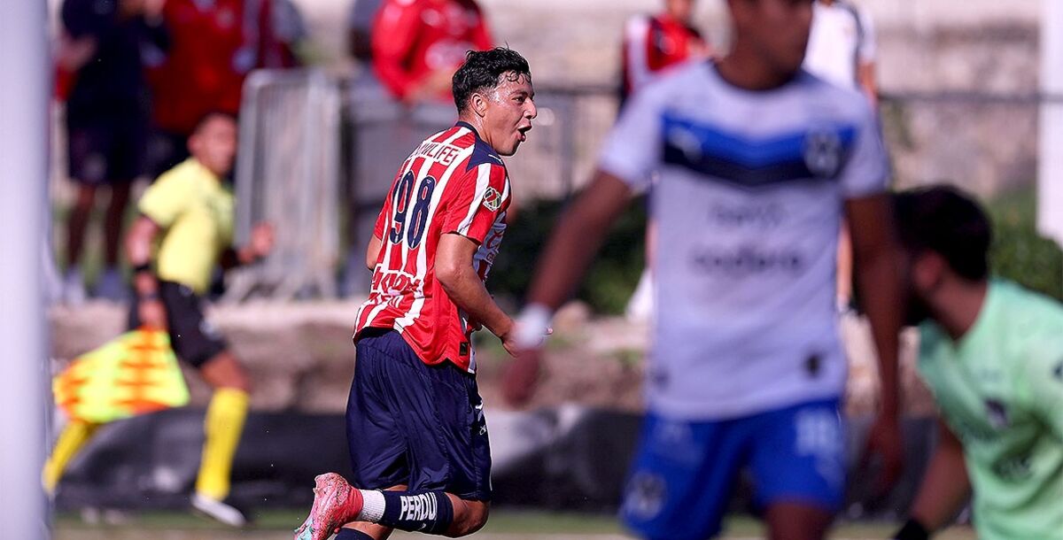 Chivas, Rayados, Guadalajara, Monterrey, Liga MX, Apertura 2025, Jornada 17, Fuerzas Básicas, Sub 21, Sub 19, crónica, resultado, goles, Esteban Landazabal, Isaác Moreno