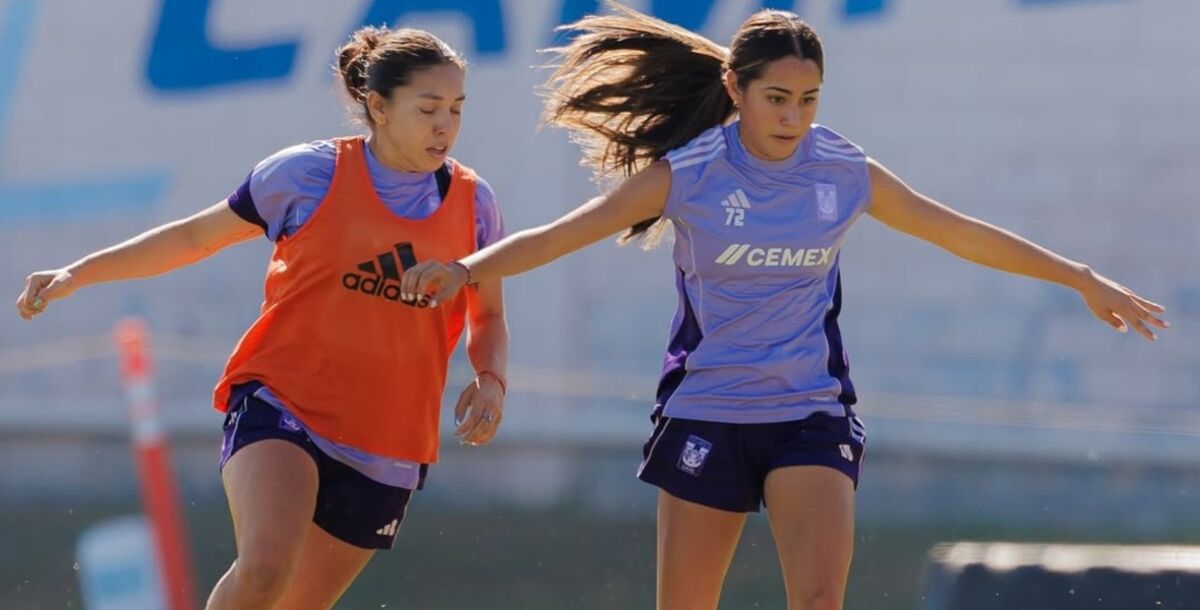 Tigres Femenil, entrenamiento, Cedeco, Semifinales, Cruz Azul, Liga MX Femenil, Mia Villalpando, Jheniffer Cordinali