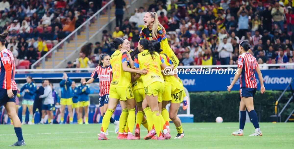 América Femenil, Chivas, Clásico, Semifinales, Liguilla, Liga MX Femenil, minuto a minuto, en vivo, acciones, crónica