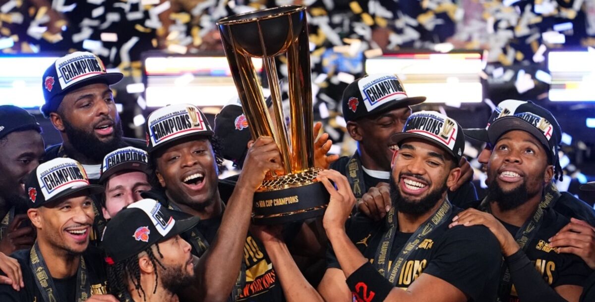 NBA Cup 2025, Final, New York Knicks, campeón, título, San Antonio Spurs, OG Anunoby, Jalen Brunson