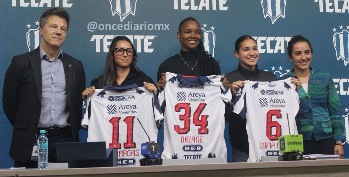 Rayadas, Monterrey, Refuerzos, Sofía Martínez, Valeria Vargas, Daiane Limeira, presentación