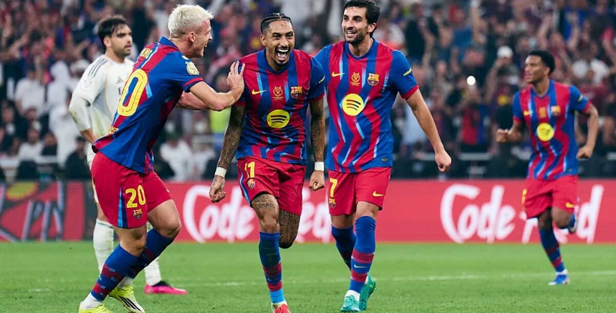 Futbol, Supercopa de España, Final, FC Barcelona, Real Madrid, Arabia Saudita, crónica, resultado, goles