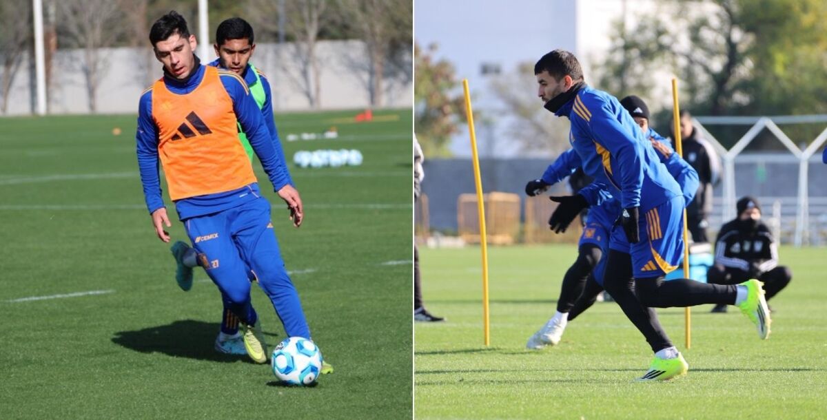 Tigres, entrenamiento, Jesús Angulo, Ángel Correa, regreso, lesión, Liga MX