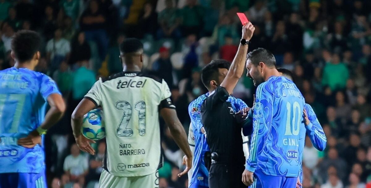 André-Pierre Gignac, Tigres, Expulsión, Roja, León, Jornada 4, Clausura 2026