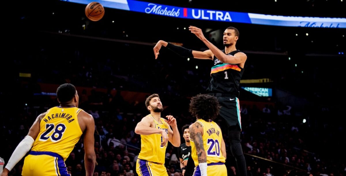 San Antonio Spurs, Victor Wembenyama, Los Angeles Lakers, resultados, NBA