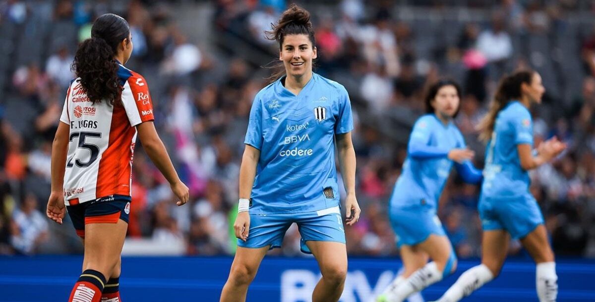 Rayadas, Lucía García, máxima goleadora extranjera, goles, Selección Española, la Roja, Amandine Miquel