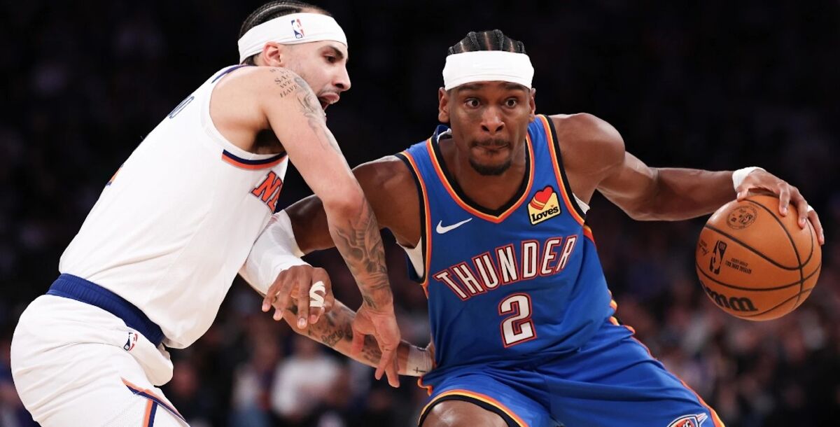 Oklahoma City Thunder, Kew York Knicks, Chet Holmgren, Shai Gilgeous Alexander, Charlotte Hornets, Boston Celtics, NBA