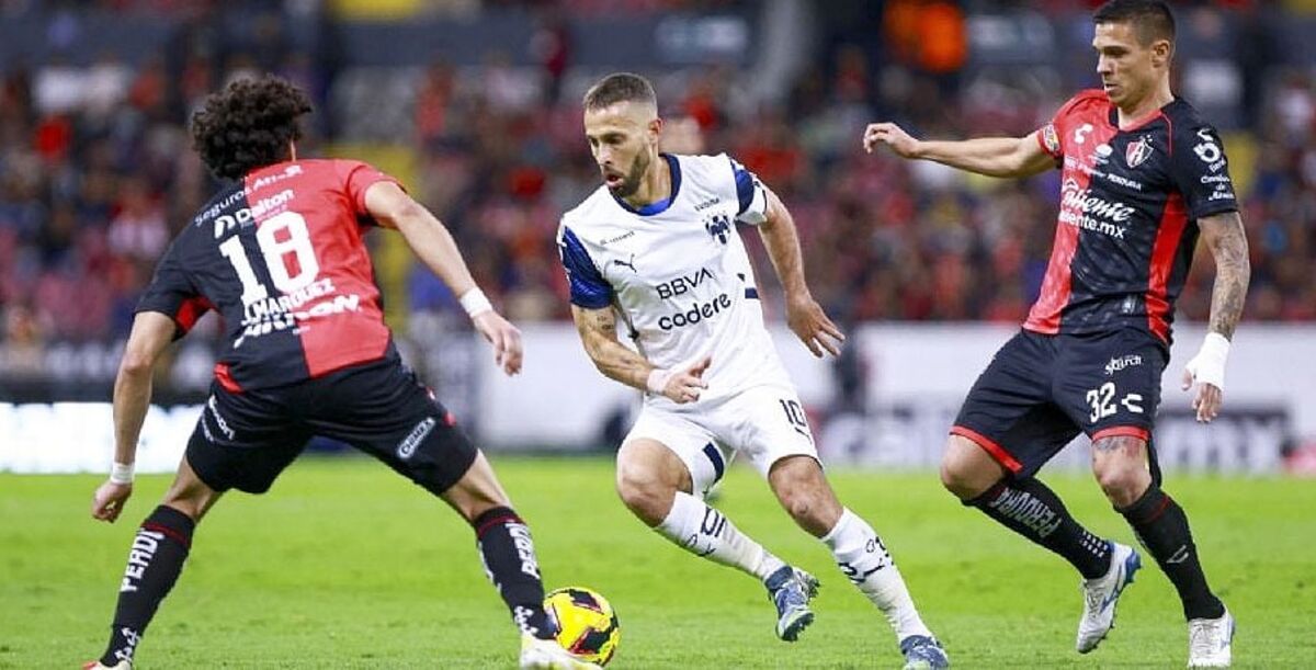 Atlas, Rayados, Nicolás Sánchez, Liga MX, Clausura 2024, Jornada 14, Rayados como visitante