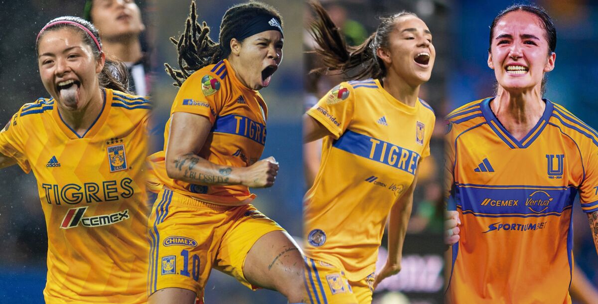 Tigres Femenil, campeonas de goleo, goleadoras, Katty Martínez, Mia Fishel, Maricarmen Reyes, Diana Ordóñez