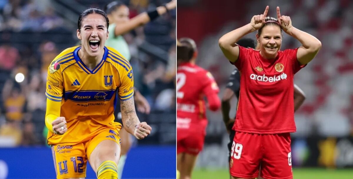 Liga MX Femenil, campeona de goleo, Diana Ordóñez, Eugenié Le Sommer, Tigres, Toluca, goles